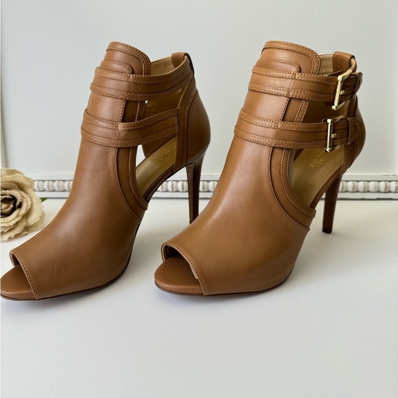 MICHAEL KORS Blaze Open-Toe Acorn Bootie ! BRAND NEW ! SOLD OUT ! - Picture 2 of 16